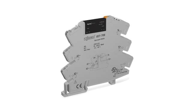 WAGO 857 Series Solid State Relay, 0.1 A Load, DIN Rail Mount, 48 V dc Load, 253V ac/dc Control | 857-708