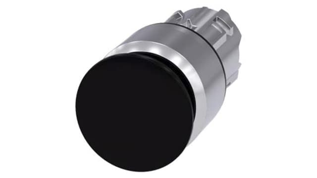 Siemens SIRIUS ACT Series Black Latching Push Button Head, 22 mm Cutout, IP69K, IP67, IP66 | 3SU1050-1AA10-0AA0