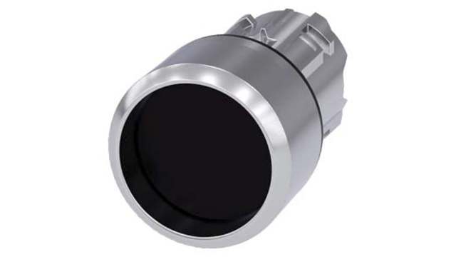 Siemens SIRIUS ACT Series Black Momentary Push Button Switch, 22 mm Cutout, IP66, IP67, IP69K | 3SU1050-0CB10-0AA0