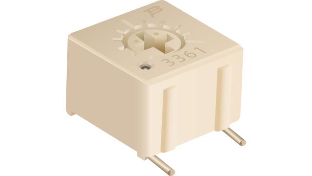 10 kΩ, Surface Mount Trimmer Potentiometer, PC Pin 0.5 W Top Adjust Bourns, 3361 | 3361P-1-103GLF