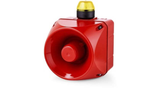 AUER Signal ACM Series Yellow Sounder Beacon, 230 → 240 V ac, IP65, Surface Mount, 113 at 1 Metre | 875677313