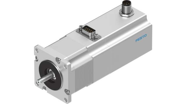 Festo EMMS Series Hybrid Stepper Motor 48 V, 0.8 Nm Torque, 1.8 °, 6.35 mm Shaft | EMMS-ST-57-S-SEB-G2