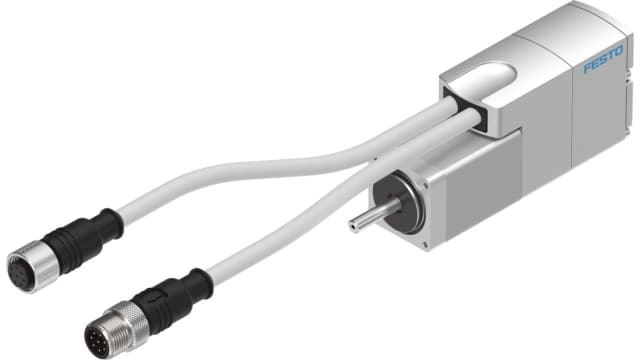 Festo EMMS Series Hybrid Stepper Motor 48 V, 0.09 Nm Torque, 1.8 °, 5 mm Shaft | EMMS-ST-28-L-SEB