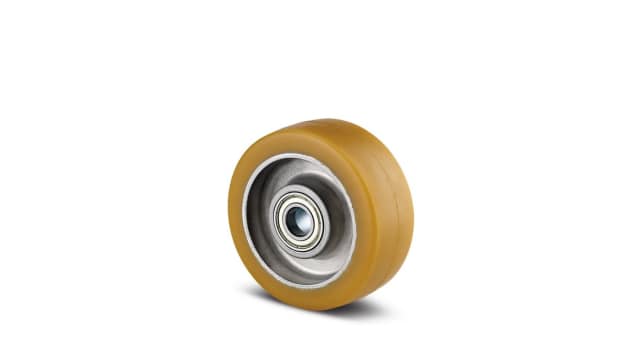 Tente Yellow Polyurethane Corrosion Resistant Trolley Wheel, 600 kg | ITP100X40-8