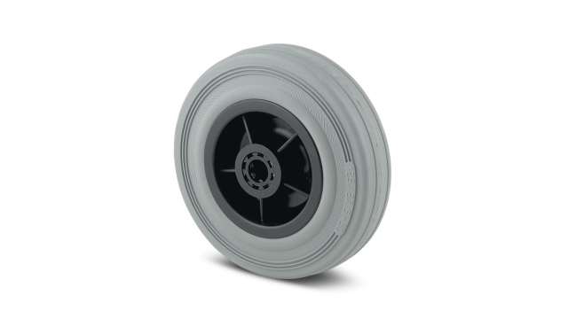 Tente Grey Rubber Corrosion Resistant Trolley Wheel, 410 kg | PIR200X50-20