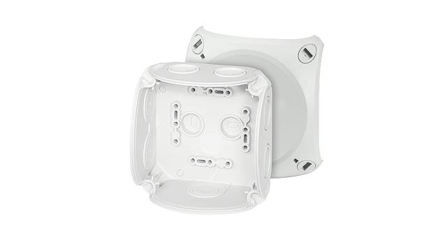 HENSEL DK 0400 G Series Grey Polypropylene Junction Box, IP66, 104 mm, 70 mm 104 mm | DK0400G