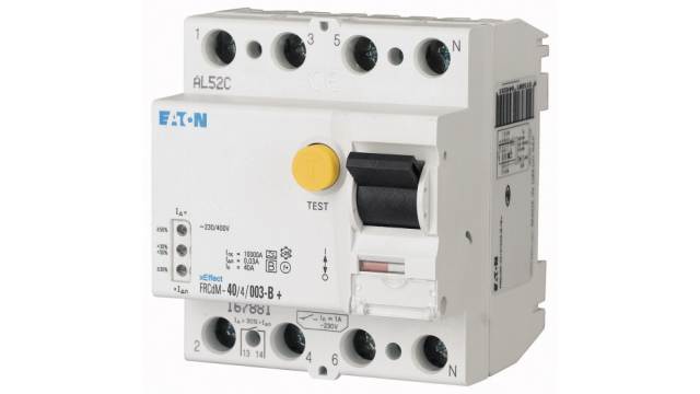 Eaton RCCB, 63A, 4 Pole, 300mA, Type B | 167898 FRCDM-63/4/03-G/B