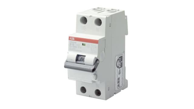 ABB Residual Current Circuit Breaker with Overload Protection, 20 A Current Rating, 1-Pole, 300 mA Trip Sensitivity, | 2CSR245041R3204