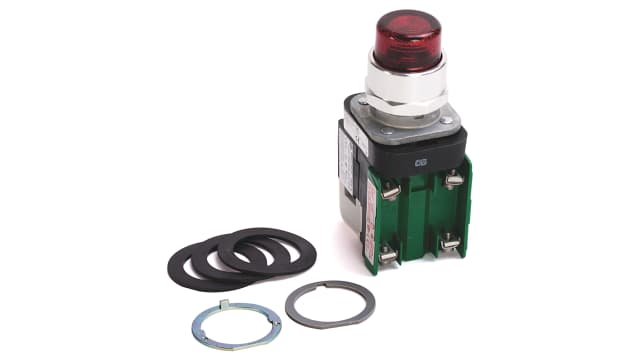Allen Bradley 800T Series Red Momentary Push Button Head, 30 mm Cutout, IP65, IP66 | 800T-QBH2R