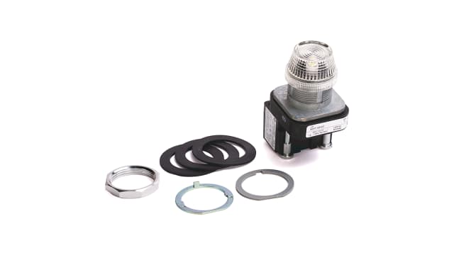 Allen Bradley Red Pilot Light, 30 mm Cutout 800T Series | 800T-QH2R