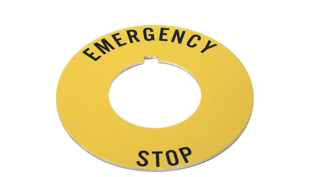 Allen Bradley Legend Plate for Use with 30 mm Pushbutton | 800T-X646EM