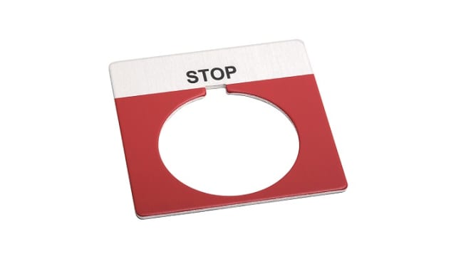 Allen Bradley Legend Plate for Use with 30 mm Pushbutton | 800T-X550