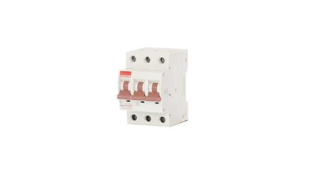 Contactum DDB Miniature Circuit Breaker, 3-Pole, 63 A, Type D, 415 V AC, 10 kA Breaking Capacity | CPB1063D3