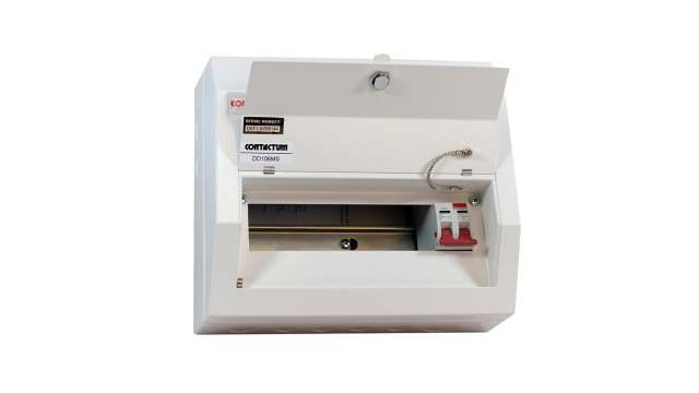 Contactum 10 Steel Consumer Unit, 100 A, BS EN 61439-3 IP4X Defender | DD101MS