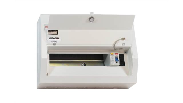 Contactum 14 Steel Consumer Unit, 80 A, BS EN 61439-3 Defender | DR148MS