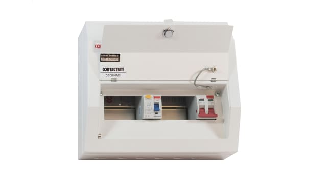Contactum 8 Steel Consumer Unit, 100 A, BS EN 61439-3 Defender | DS0818MS