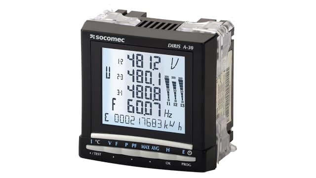 Socomec 3 Phase LCD Backlight Energy Meter, Type Digital | 48250403