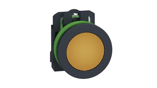 Schneider Electric, Harmony, Flush Mount Orange Universal LED Pilot Light, 30mm Cutout, Round, 195 → 264V ac | XB5FVM5