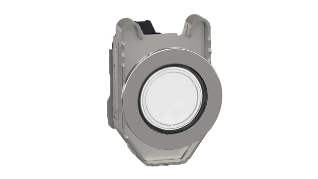 Schneider Electric, Harmony, Flush Mount White Universal LED Pilot Light, 30mm Cutout, Round, 195 → 264V ac | XB4FVM1