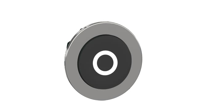 Schneider Electric ZB4 Series Black Momentary Push Button Head, 30 mm Cutout, IP69K, IP67, IP66 | ZB4FL232