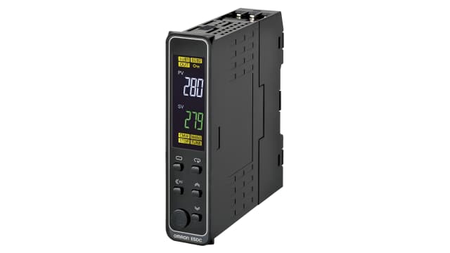 Omron E5DC DIN Rail, Panel Mount PID Temperature Controller, 48 x 48mm 1 Input, 2 Output Linear, Analogue, 4-20 mA, 24 | E5DC-CX2DBM-000