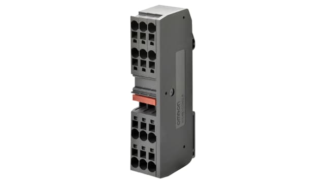 Omron XW6T-COM1.5X40RD XW6T Series DIN Rail Terminal Block Red, Screw | XW6T-COM1.5X40RD