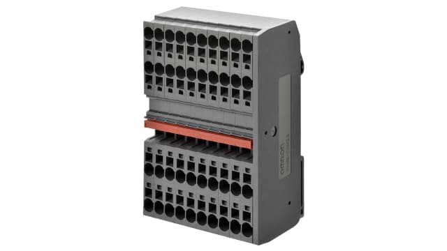 Omron XW6T-COM1.5X40BL XW6T Series DIN Rail Terminal Block Blue, Push-in | XW6T-COM1.5X40BL