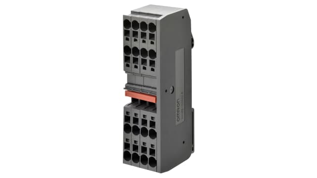 Omron XW6T-COM1.5X40YL XW6T Series DIN Rail Terminal Block Yellow, Screw | XW6T-COM1.5X40YL
