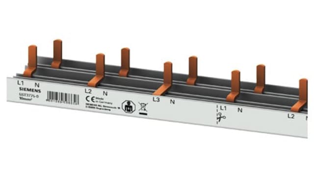 Siemens Copper SENTRON 5ST 3 Phase Busbar, 230 V, 35.2 mm Pitch | 5ST3775-0