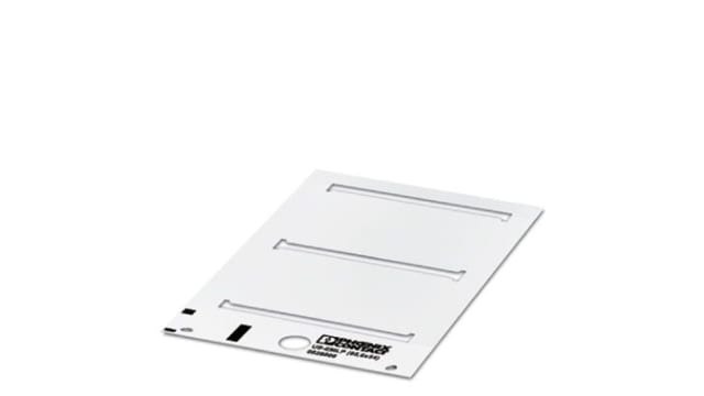 Phoenix Contact Panel Marker, 53.7 mm Length, 0.5 mm Height 0828806 White | 0828806