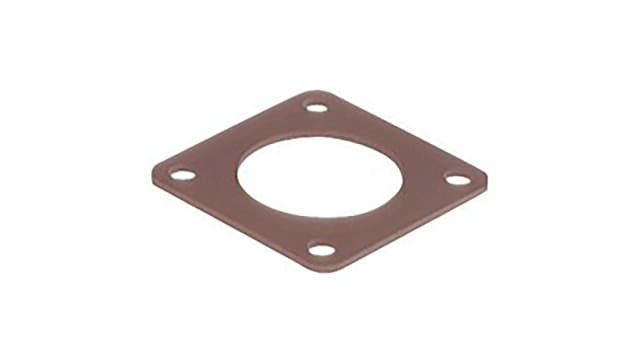 Hirschmann Male Brown Flat Gasket for use with VG 95342 Connectors, MIL Universal Connectors, MIL-C-5015 Connectors, DIN | 733818002 CM 02 D 20