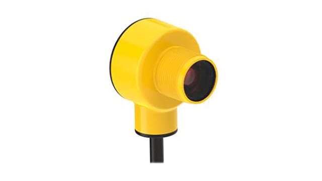 Banner Background Suppression Photoelectric Sensor, Barrel Sensor, 100 mm Detection Range | T18-2VPFF100-2M