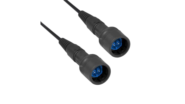 Bulgin OS1 Single Mode Fibre Optic Cable, 125 μm Polyolefin, Yellow, 10 m | PXF6054CAB