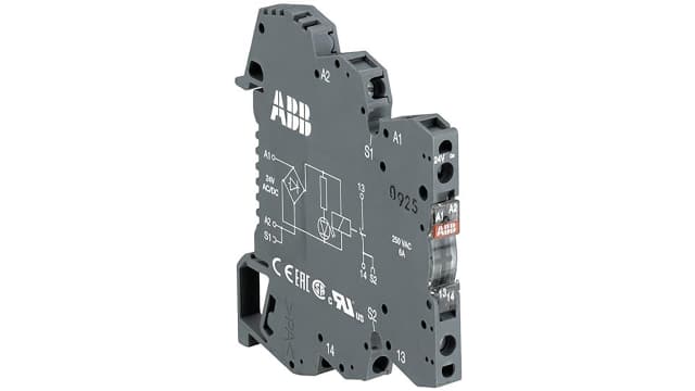 ABB CR-P Series Interface Relay, PCB Mount, 24V dc Coil, SPDT, 6A Load | 1SNA645071R0000