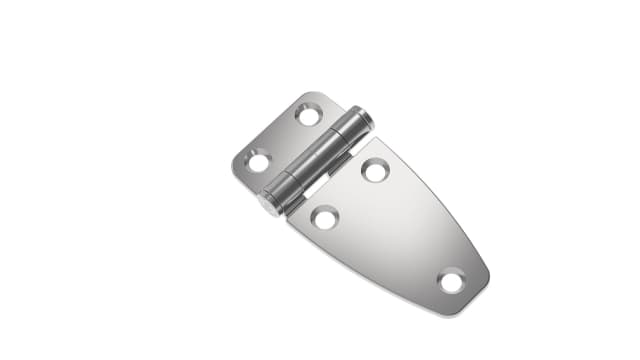Southco Gloss Stainless Steel with a Fixed Pin, Screw Fixing, 78 mm x 38.2 mm x 9 mm | N6-4E-426-24
