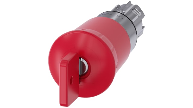 Siemens SIRIUS ACT 3SU10 Series, Key Release, Emergency Stop Push Button Head | 3SU1050-1HQ20-0AA0