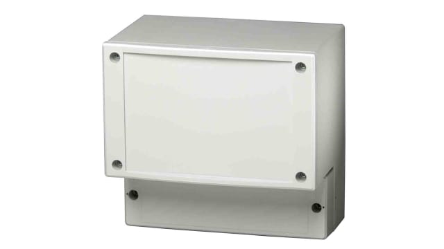 Fibox CARDMASTER Series Grey Transparent Lid Polycarbonate Enclosure, IP66, IP67, IK08, IK07 89 mm, 188 mm, 160 mm | PC 17/16-LFC3 ENCLOSURE