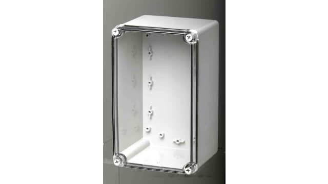 Fibox Piccolo Series Grey Transparent Lid Polycarbonate Enclosure, IP66, IP67, IK08 125 mm, 230 mm, 140 mm | PC MH 125 T ENCLOSURE