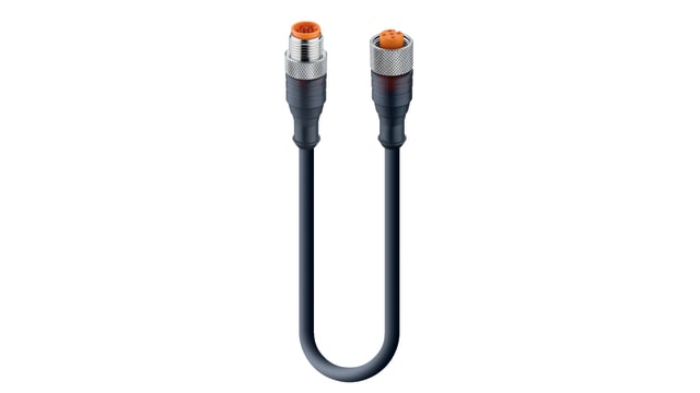 Lumberg Automation Male 5 way Straight to Female 5 way Straight Sensor Actuator Cable | 12020 RST 5-RKT 5-228/1 M