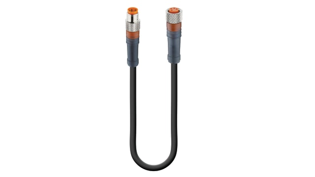 Lumberg Automation Male 4 way Straight to Female 4 way Straight Sensor Actuator Cable | 53770 RSMV 4-RKMV 4-225/0,6 M