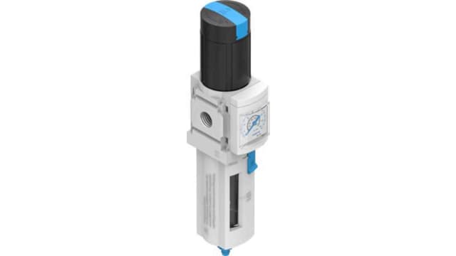 Festo MS Filter Regulator, 5 μm, 1/4 in G, Manual, 14 bar, 529145 | MS4-LFR-1/4-D6-CRM-AS-Z