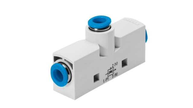 Festo Vacuum Pump, 0.45mm nozzle , 5bar 15.7L/min, VN series | VN-05-L-T3-PQ2-VQ2-RQ2