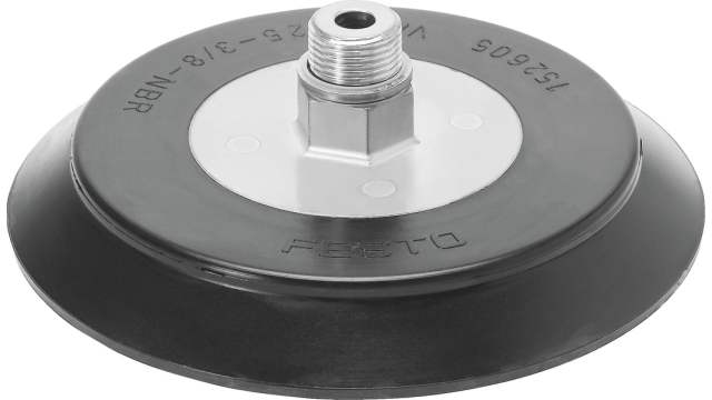 Festo 100 mm Flat Nitrile Rubber (NBR) Suction Cup VAS-100-1/4-NBR G 1/4 | VAS-100-1/4-NBR
