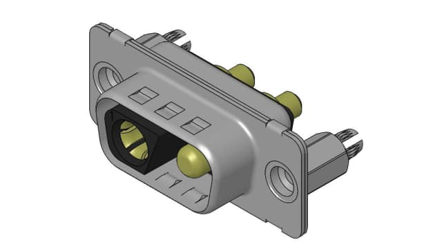 FCT from Molex 173107 2 Way Straight PCB D-Sub Connector Female 6.86 mm Pitch, with 4 to 40 Screw Lock | F2W2PC-1410 / 1731071937