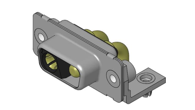 FCT from Molex 173107 2 Way Right Angle PCB D-Sub Connector Female 6.86 mm Pitch, with 4 to 40 Screw Lock | F2W2SC-1343 / 1731071323