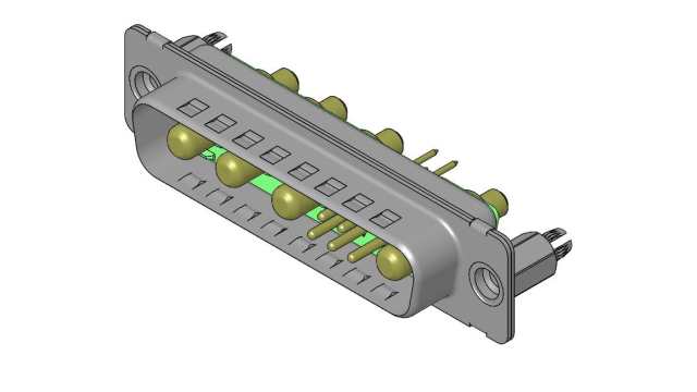 FCT from Molex 173107 9 Way Straight PCB D-Sub Connector Female 2.74 mm Pitch, with 4 to 40 Screw Lock | FM9W4P1-1410 / 1731071939