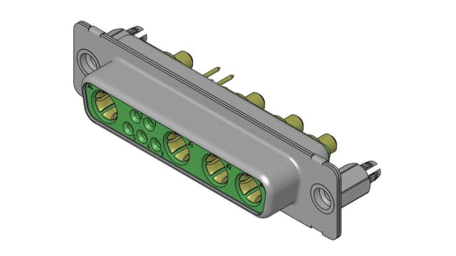 FCT from Molex 173107 9 Way Straight PCB D-Sub Connector Female 2.74 mm Pitch, with 4 to 40 Screw Lock | FM9W4S1-1410 / 1731071936