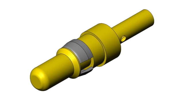 FCT from Molex, 173112 Series, size 16/20 AWG Male Crimp D-Sub Connector Power Contact, Gold Power 16 AWG | FMP002P106 / 1731120091