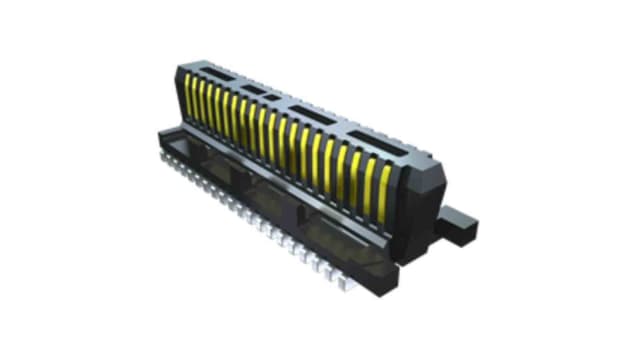 Samtec ST5 Series Right Angle Surface PCB Header, 40 Contact(s), 0.5 mm Pitch, 2 Row, Shrouded | ST5-20-1.50-L-D-P-TR