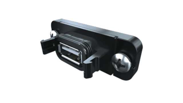Samtec Straight, Panel Female- 1 Port Type USB Type A IP68 USB Connector USB 2.0 | RPBU-01-S-A-RA